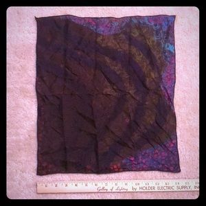 Hand painted light weight silk scarf